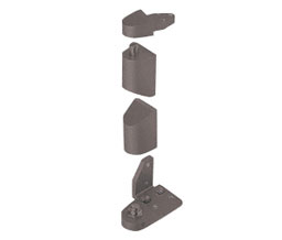CRL 0P40RHDU 3/4" Offset Right Hand Pivot Set with 1/8" Recess - Dark Bronze