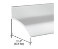 CRL 155A72 72" Extruded Aluminum Door Rain Drip 2-1/2" - Aluminum