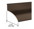 CRL 155D36 36" Extruded Aluminum Door Rain Drip 2-1/2" - Dark Bronze Anodized