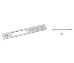 CRL 18020AL Flat Faceplate for MS1853H Series Hook Throw Deadlocks - Aluminum