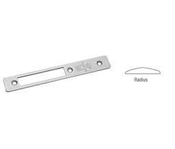 CRL 18110AL Radius Faceplate for MS1853 Series Long Throw Deadlocks - Aluminum