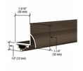 CRL 18VRD36 35-3/4" "L" Shape Door Bottom - Dark Bronze Anodized