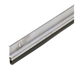 CRL 190VA17 Extruded Aluminum Vinyl Bulb Weatherseal 36" x 84" Opening - Aluminum