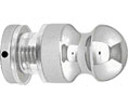 CRL 19MKBN Mini Bulb 19 Series Single-Sided Door Knob - Brushed Nickel