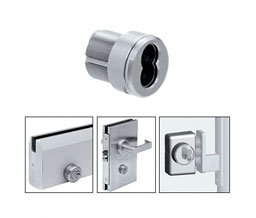 CRL 1CHPS Mortise Housing for 7-Pin Small Format Interchangeable Cores (SFIC) - Polished Stainless