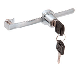 CRL 220CHKA Keyed Alike Sliding Glass Door Showcase Lock - Chrome