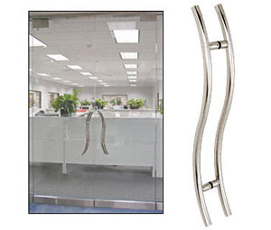 CRL 24SRPPS 24" Extra Length Right Handed "S" Ladder Style Back-to-Back Pull - Polished Stainless