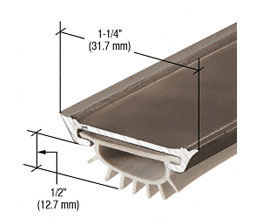 CRL 25VRD48 48" Door Bottom Seal - Dark Bronze Anodized