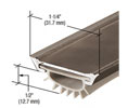 CRL 25VRD48 48" Door Bottom Seal - Dark Bronze Anodized