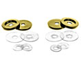 CRL 30WKSB Replacement Washers for Back-To-Back Solid Pull Handle - Satin Brass