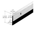 CRL 33N1A48 48" Aluminum Door Bottom with Neoprene Sweep - Aluminum