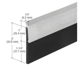 CRL 33N2A32 32" Heavy-Duty Door Sweep - Aluminum