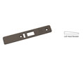 CRL 452220DU Left Hand Beveled Faceplate for AR4513 Series Deadlatch Locks - Dark Bronze