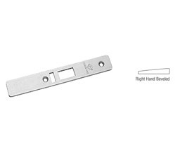 CRL 453220AL Right Hand Beveled Faceplate for AR4513 Series Deadlatch Locks - Aluminum