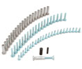 CRL 94875SA Replacement Screw Pack for Roton 057/057HD Series Hinges - Satin Anodized
