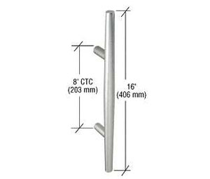 CRL 9590 Single Tapered Door Pull - 8" Center-to-Center - Aluminum