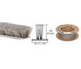 CRL A11635C .350" Pile Height; .437" Backing Width - Storefront Door Pile Weatherstrip - (SOLD PER FOOT)