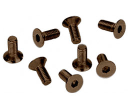 CRL A615BBRZ Allen 6 x 15 mm Cover Plate Flat Head Screws - Brushed Bronze