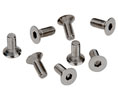 CRL A615BN Allen 6 x 15 mm Cover Plate Flat Head Screws - Brushed Nickel