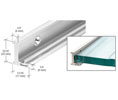 CRL AJ78BA 78" Aluminum Jamb With Clear Vinyl Wipe - Brite Anodized