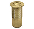 CRL AMR207BR Floor Mounted Dust Proof Keepers - Polished Brass
