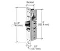CRL AR45132R Adams Rite 31/32" Backset Deadlatch Lock - Righ Handed