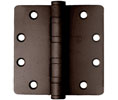 CRL BB55NRPBRZ 4-1/2" x 4" Full Mortise Non-Removable Pin Heavy Weight with 1/4" Radius Corners - Ball Bearing Hinge - Bronze