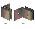 CRL BGC039BBRZ Beveled 039 Series Fixed Panel With Large Leg Clamp - Brushed Bronze