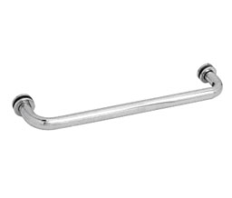 CRL BM12CH BM Series 12" Tubular Single-Sided Towel Bar with Metal Washers - Polished Chrome