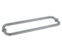 CRL BM12X12BN BM Series 12" Back-to-Back Tubular Towel Bar with Metal Washers - Brushed Nickel