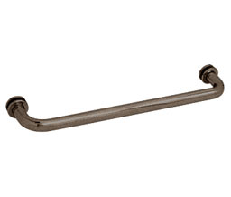 CRL BM180RB BM Series 18" Tubular Single-Sided Towel Bar with Metal Washers - Oil Rubbed Bronze