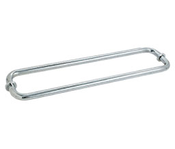 CRL BM18X18CH BM Series 18" Back-to-Back Tubular Towel Bar with Metal Washers - Polished Chrome