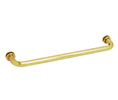 CRL BM24BR BM Series 24" Tubular Single-Sided Towel Bar with Metal Washers - Polished Brass