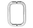 CRL BMNW6X6CH BM Series 6" Back-to-Back Handle Without Metal Washers - Polished Chrome