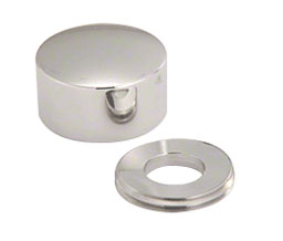 CRL BTN1PS Color Match Bolt Cover - Polished Stainless