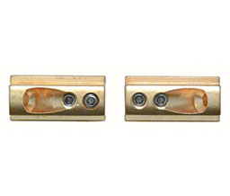 CRL BWB2 Wall Mounting Brackets/Pair - Polished Brass