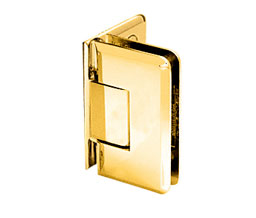 CRL C0L044GP Cologne 044 Series Wall Mount Offset Back Plate Hinge - Gold Plated