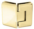 CRL C0L045BR Cologne 045 Series 135 Degree Glass-to-Glass Hinge - Polished Brass