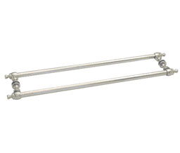 CRL C0L24X24PN Colonial Style 24" Back-to-Back Towel Bar - Polished Nickel