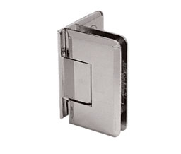 CRL C0L544BN Cologne 544 5º Pre-Set Wall Mount Offset Back Plate Hinge - Brushed Nickel
