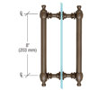 CRL C0L8X80RB Colonial Style 8" Back-to-Back Pull Handles - Oil Rubbed Bronze