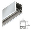 CRL C7501SA Blumcraft® Series 1-3/4" Head Channel for 1/2" Glass - 120" Length - Satin Anodized