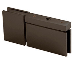 CRL CAR070RB Cardiff Top or Bottom Mount Pivot Hinge with Attached U-Clamp - Oil Rubbed Bronze