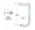 CRL CD8SC 8" Single Offset Door Pull - Satin Chrome
