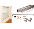 CRL CK146060BN CK Series 60" x 60" Cottage Sliding Shower Door Kit With Clear Jambs - Brushed Nickel