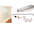 CRL CK146072BA CK Series 60" x 72" Cottage Sliding Shower Door Kit With Clear Jambs - Brite Anodized