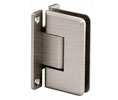 CRL C0L037BN  Cologne 037 Series Wall Mount - Full Back Plate Hinge - Brushed Nickel 