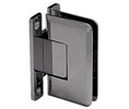CRL C0L037GM  Cologne 037 Series Wall Mount - Full Back Plate Hinge - Gun Metal