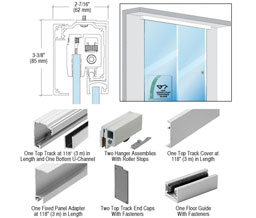 Crl Crl2810f Crl280 Series Single Sliding Door With Fixed Panel
