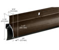 CRL DB037DV36 Door Sweep-Rain Drip Combination for 36" Door - Dark Bronze Anodized